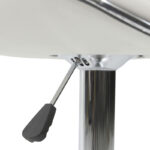 Bar stool Enzo folding white pu-chrome metal 45x44x87cm - Image 5