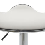 Bar stool Enzo folding white pu-chrome metal 45x44x87cm - Image 6