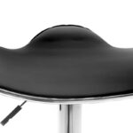 Bar stool Enzo folding black pu-metal chrome 45x44x87cm - Слика 6