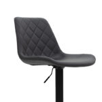 Bar stool Libra antique anthracite pu-black metal 49x55x115cm - Слика 2