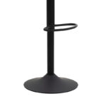 Bar stool Libra antique anthracite pu-black metal 49x55x115cm - Слика 3