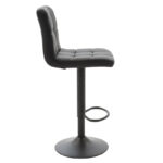 Bar stool Remina folding black pu-black metal 45x53x112cm - Слика 3