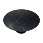 Dining table Balou I MDF marble black D120x75cm - Слика 3