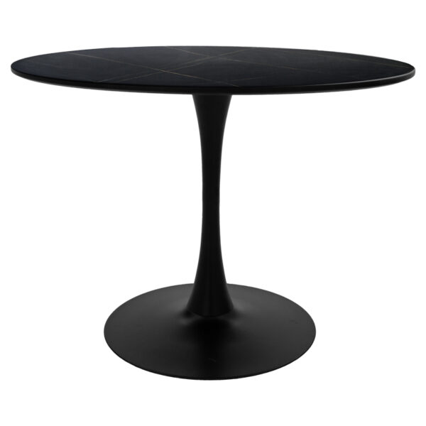 Dining table Balou I MDF marble black D120x75cm
