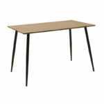 Dining table Cuba-Caron A set of 5 MDF and pp in black-natural shade 120x70x76cm - Слика 4