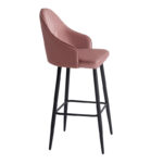 Bar stool Velva velvet in rotten apple color 46x45x113cm - Image 4