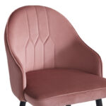 Bar stool Velva velvet in rotten apple color 46x45x113cm - Image 5