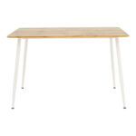 Dining table Cuba-Caron set of 5 pieces sonoma-white 120x80x75cm - Слика 6