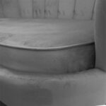 2 seater sofa Daimon velvet grey 134x70x77cm - Слика 4