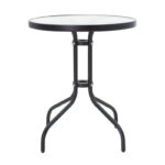 Watson table metal black-glass D60x70cm - Image 2