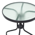 Watson table metal black-glass D60x70cm - Image 3