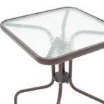 Watson table metal coffee-glass 60x60x70cm - Слика 3