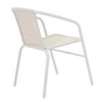 Obbi metal-pe chair in white color 54x56x73cm - Image 2