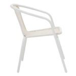 Obbi metal-pe chair in white color 54x56x73cm - Image 3