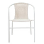 Obbi metal-pe chair in white color 54x56x73cm - Image 4