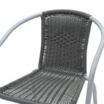 Obbi armchair metal-pe in gray color - Image 5