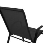 Armchair Calan metal black-textilene black 55x75x90cm - Слика 6