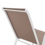 Armchair Calan metal white-textilene brown 55x75x90cm - Слика 6