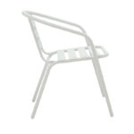 Chair Tade metal in white color 54x62x74cm - Image 3