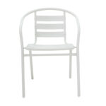 Chair Tade metal in white color 54x62x74cm - Image 4