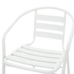 Chair Tade metal in white color 54x62x74cm - Image 5