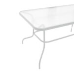 Valor table metal white-glass 140x80x70cm - Слика 3