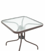 Watson table metal brown-glass 80x80x70cm - Image 2