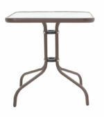Watson table metal brown-glass 80x80x70cm