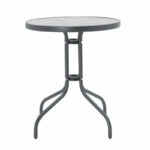 Watson metal anthracite-glass table Φ60x70cm - Image 2