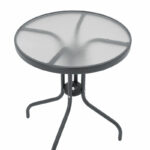 Watson metal anthracite-glass table Φ60x70cm - Image 3