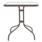 Watson table metal brown-glass 70x70x70cm - Слика 2