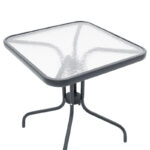 Watson table metal dark grey-glass 70x70x70cm - Слика 3