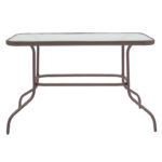 Valor table metal brown-glass 110x60x70cm - Слика 2