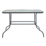 Valor table metal dark grey-glass 110x60x70cm - Image 2