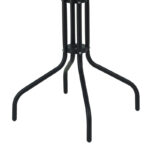 Table Vergo black metal D60x70cm - Image 3