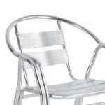 Amchair Zircu stack chrome aluminum 58x64x75cm - Image 2