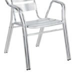 Amchair Zircu stack chrome aluminum 58x64x75cm - Image 3
