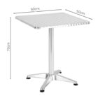 Table Lazo chrome aluminium 60x60x70cm - Слика 4