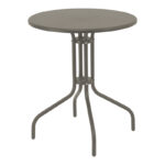 Dinning set Sussie-Vergo set of 3 champagne metal-aluminum D60x70cm - Слика 2