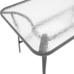 Table Ensure anthracite metal-tempered glass 120x70x70cm - Image 4