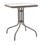 Obbi-Watson dining table set of 3 brown metal-pe rattan60x60x70cm - Image 2