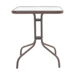 Obbi-Watson dining table set of 3 brown metal-pe rattan60x60x70cm - Image 3