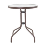 Obbi-Watson dining table set of 3 brown metal-pe D60x70cm - Image 3