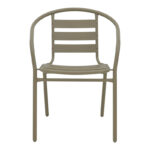 Chair Tade metal in champagne color 54x62x74cm - Image 4