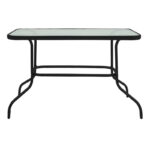 Valor table metal black-glass 110x60x70cm - Image 3