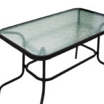Valor table metal black-glass 110x60x70cm - Image 4