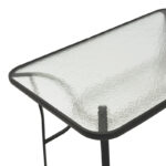 Ensure table metal black-glass 140x80x70cm - Image 4