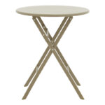 Table Albero champagne color metal D60x70cm - Image 3
