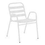 Watson-Sussie dining table white metal-glass Φ60x70cm - Слика 2