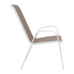 Watson-Calan dining table white metal-glass 70x70x70cm - Слика 4